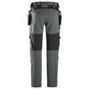 Snickers 6218 AllroundWork, Stretch Trousers with Holster Pockets Grey & Black